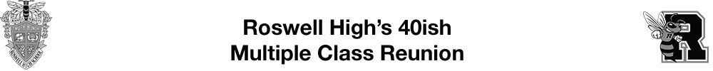 ROSWELL HIGH SCHOOL Reunion